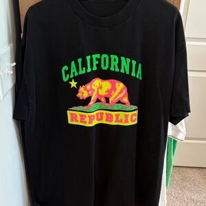 California Republic Black T-Shirt